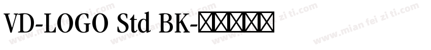 VD-LOGO Std BK字体转换